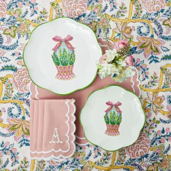 Scalloped Easter Dinner & Starter Plate (Set Of 8)