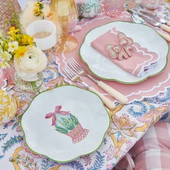 Scalloped Easter Dinner & Starter Plate (Set Of 8)