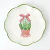 Scalloped Easter Dinner Plate