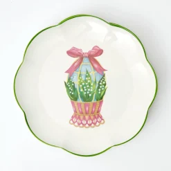 Scalloped Easter Dinner Plate