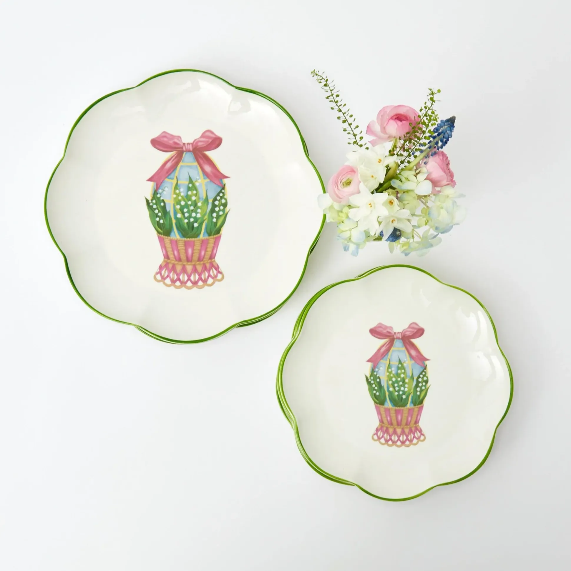 Scalloped Easter Starter Plate