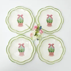Scalloped Easter Starter Plates (Set Of 4)