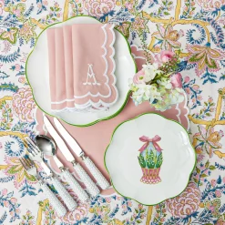 Scalloped Easter Starter Plates (Set Of 4)