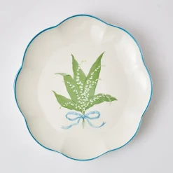 Scalloped Lily Of The Valley Dinner Plate
