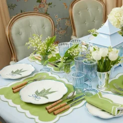 Scalloped Lily Of The Valley Dinner Plate