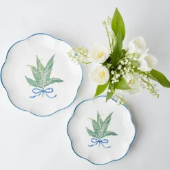Scalloped Lily Of The Valley Dinner Plate