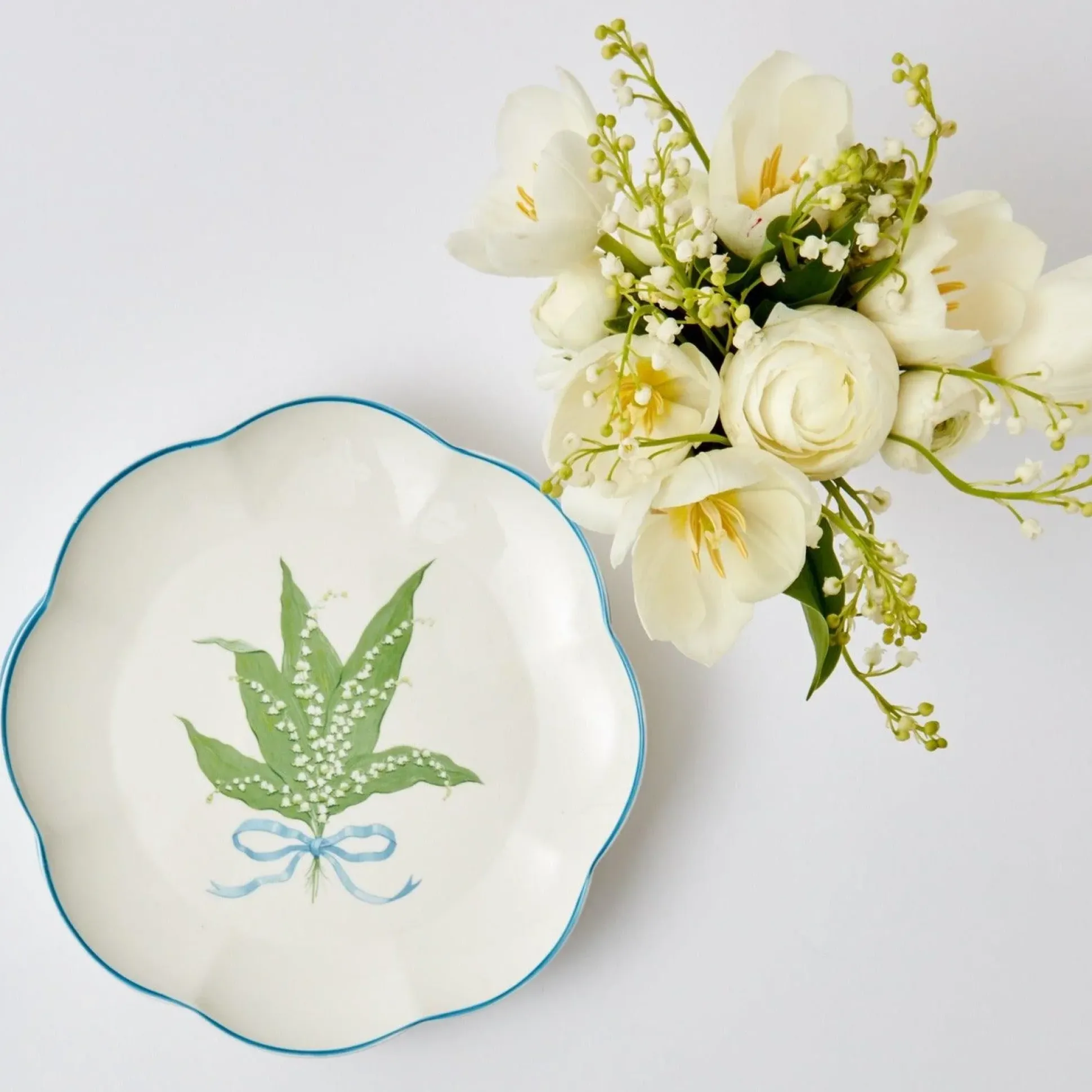 Scalloped Lily Of The Valley Starter Plate