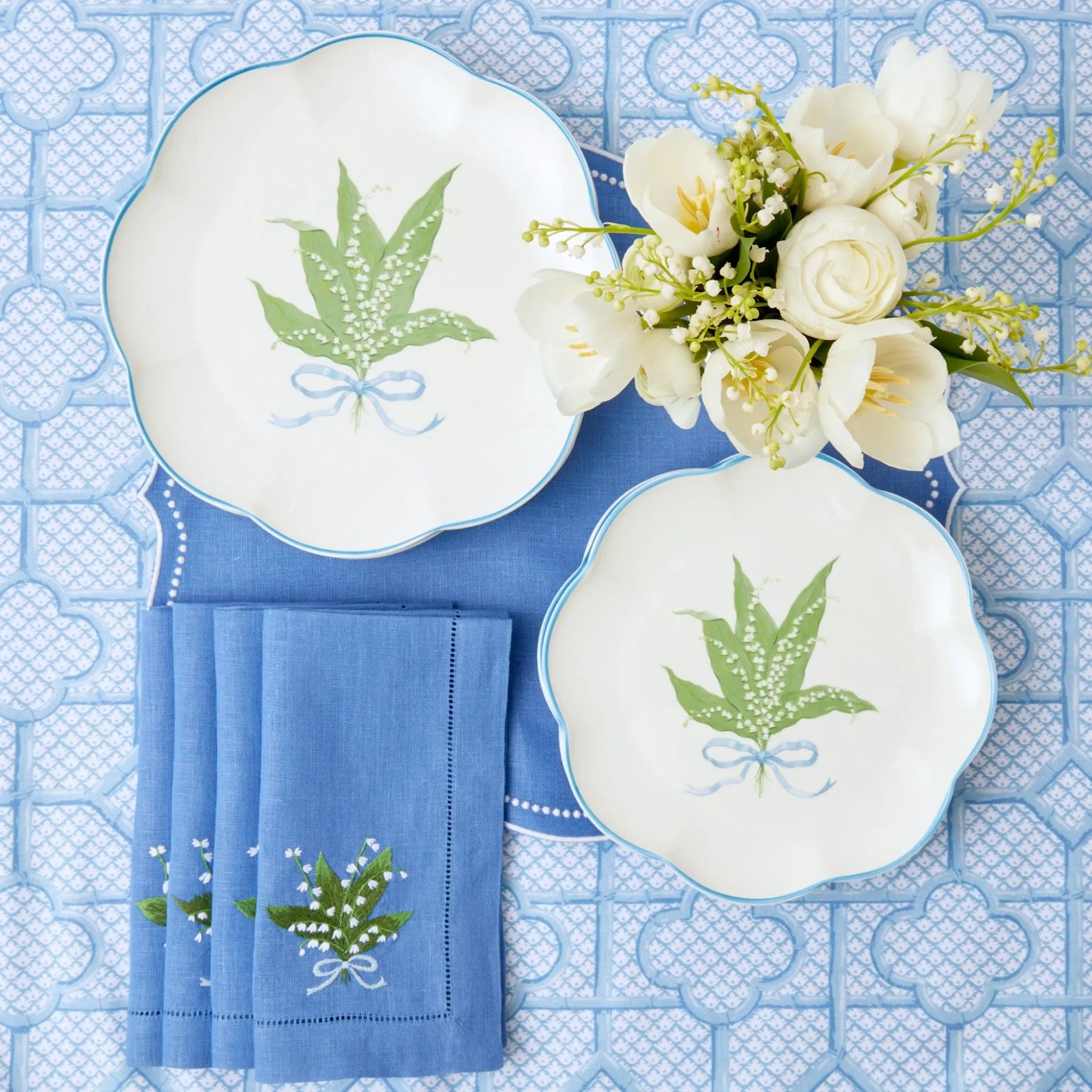 Scalloped Lily Of The Valley Starter Plate