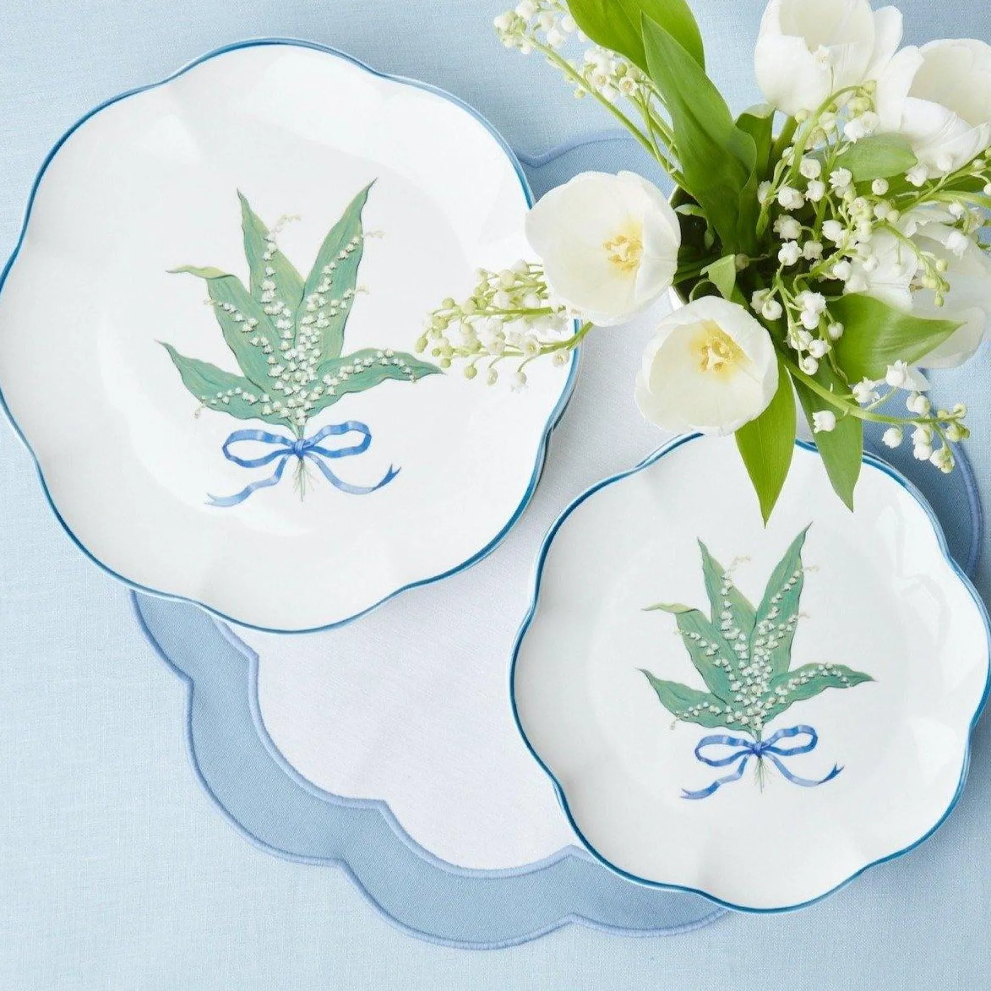 Scalloped Lily Of The Valley Starter Plate
