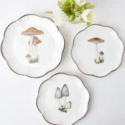 Scalloped Mushroom Dinner Plate (Set Of 4)