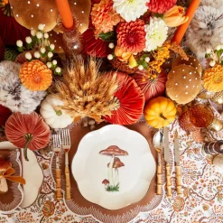 Scalloped Mushroom Dinner Plate (Set Of 4)