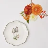 Scalloped Mushroom Starter Plate (Grey)