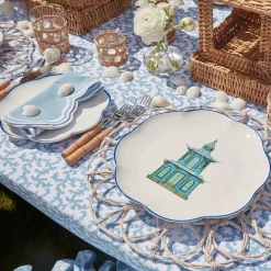 Scalloped Pagoda Dinner Plate (Set Of 4)