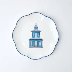 Scalloped Pagoda Dinner Plate (Set Of 4)
