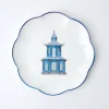 Scalloped Pagoda Dinner Plate