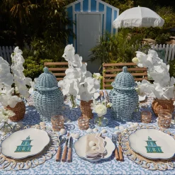 Scalloped Pagoda Dinner Plate