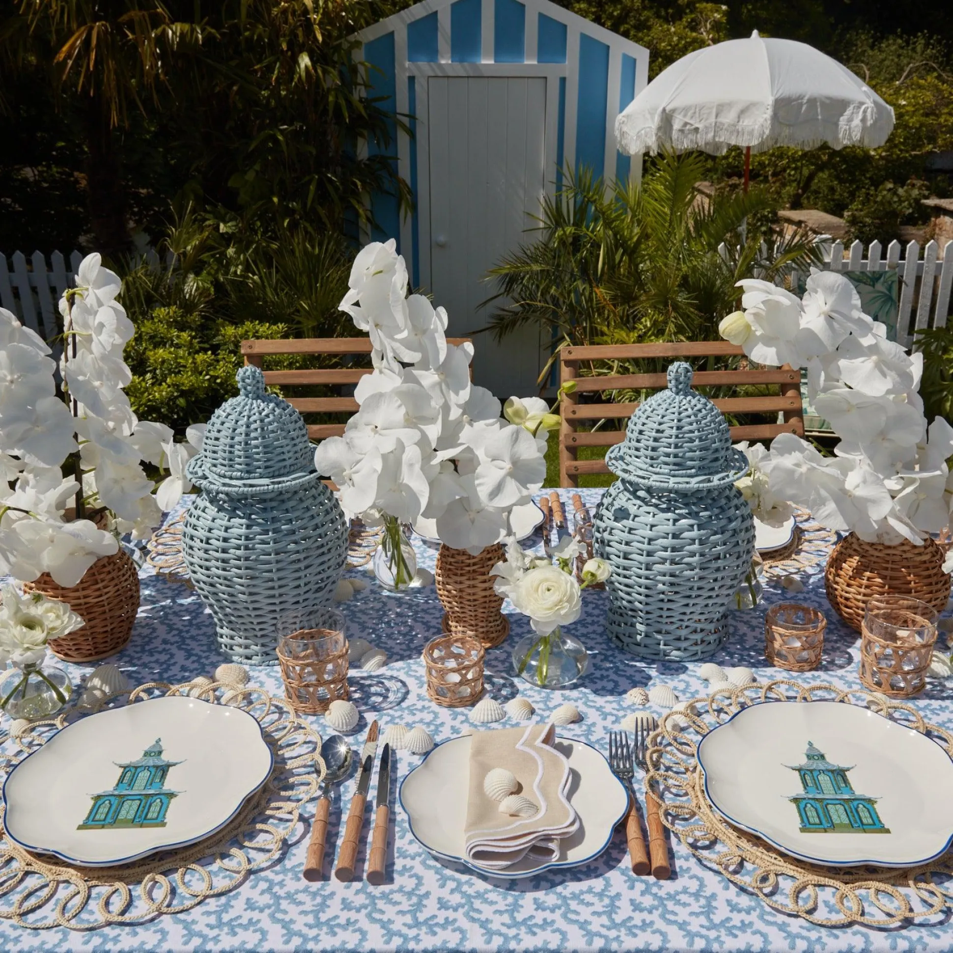 Scalloped Pagoda Dinner Plate