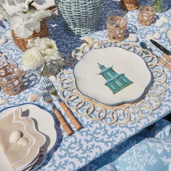 Scalloped Pagoda Dinner Plate