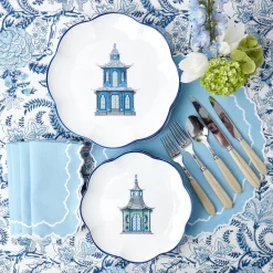 Scalloped Pagoda Dinner Plate (Set Of 4)