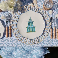 Scalloped Pagoda Dinner Plate (Set Of 4)