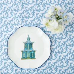Scalloped Pagoda Dinner Plate (Set Of 4)