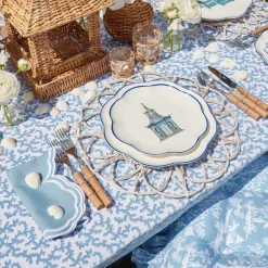 Scalloped Pagoda Starter Plate (Set Of 4)