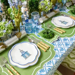 Scalloped Pagoda Starter Plate (Set Of 4)