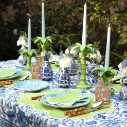 Serena Apple Green Scalloped Placemats (Set Of 4)