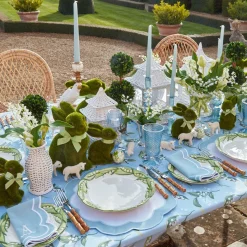 Serena Applique Blue Placemats (Set Of 4)