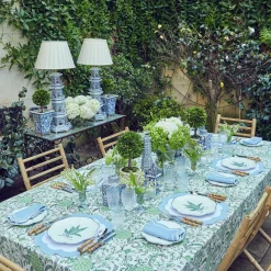 Serena Applique Blue Placemats (Set Of 4)