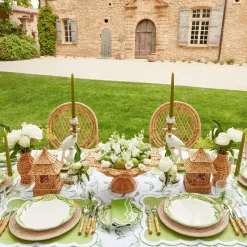 Serena Applique Green Placemats (Set Of 4)