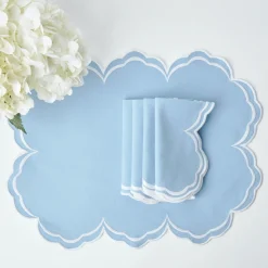 Serena Cornflower Blue Placemats (Set Of 4)