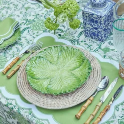 Serena Green Cabbage Dinner Plate (Set Of 4)