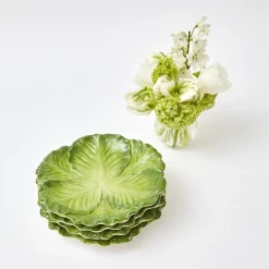 Serena Green Cabbage Starter Plate (Set Of 4)