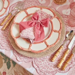 Serena Pink Leopard Napkins (Set Of 4)