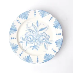 Seville Blue Gardenia Dinner Plate (Set Of 4)