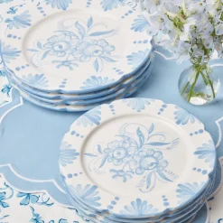 Seville Blue Gardenia Dinner Plate