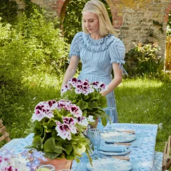 Seville Blue Gardenia Dinner Plate