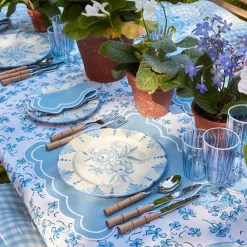 Seville Blue Gardenia Dinner Plate