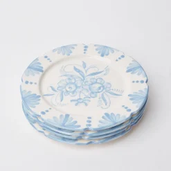 Seville Blue Gardenia Dinner Plate (Set Of 4)