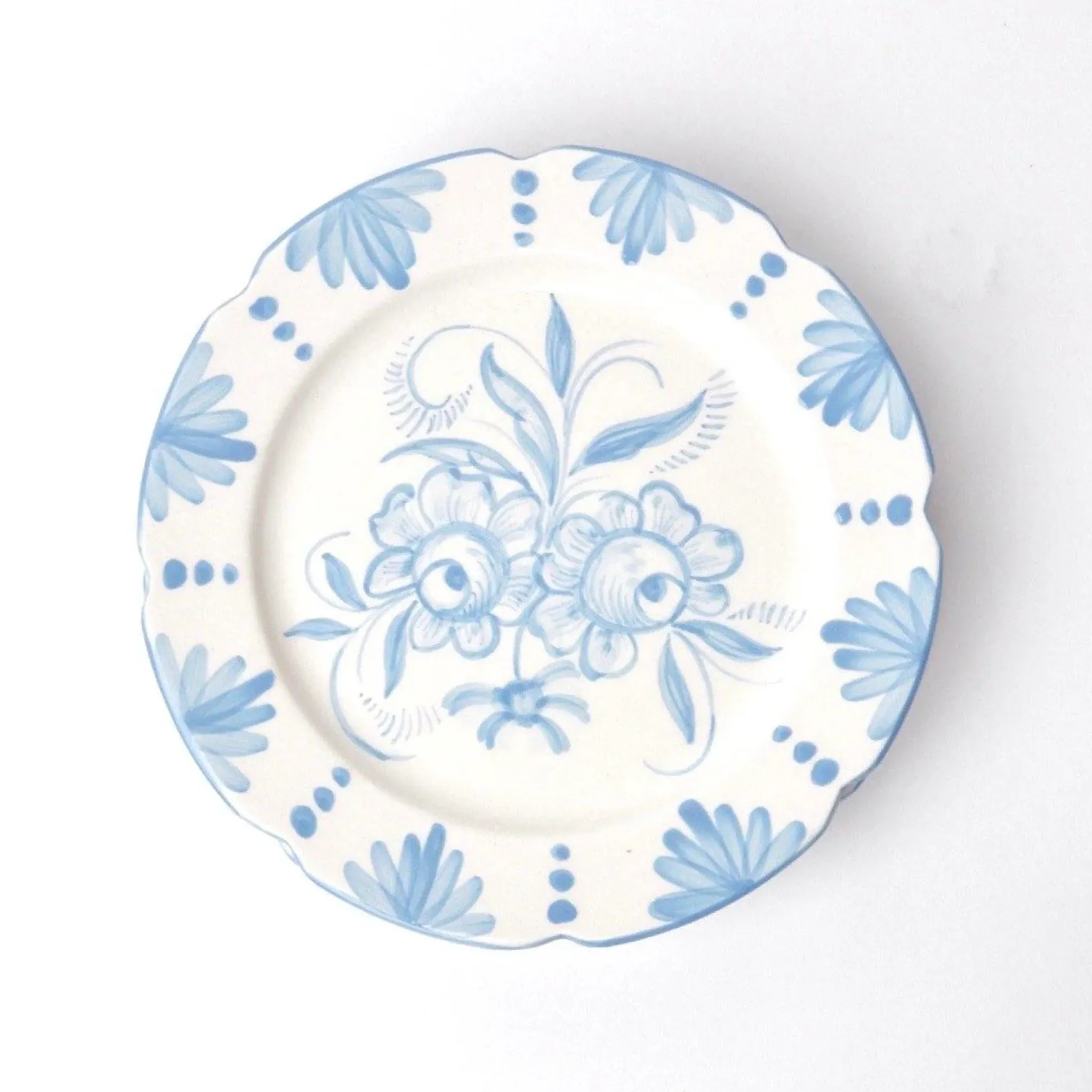 Seville Blue Gardenia Dinner Plate (Set Of 4)