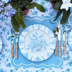 Seville Blue Gardenia Dinner Plate