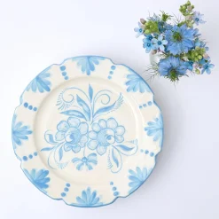 Seville Blue Gardenia Dinner Plate