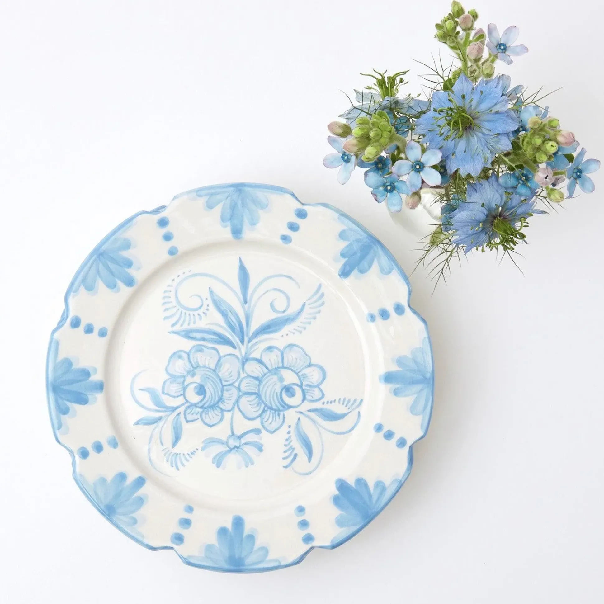Seville Blue Gardenia Starter Plate