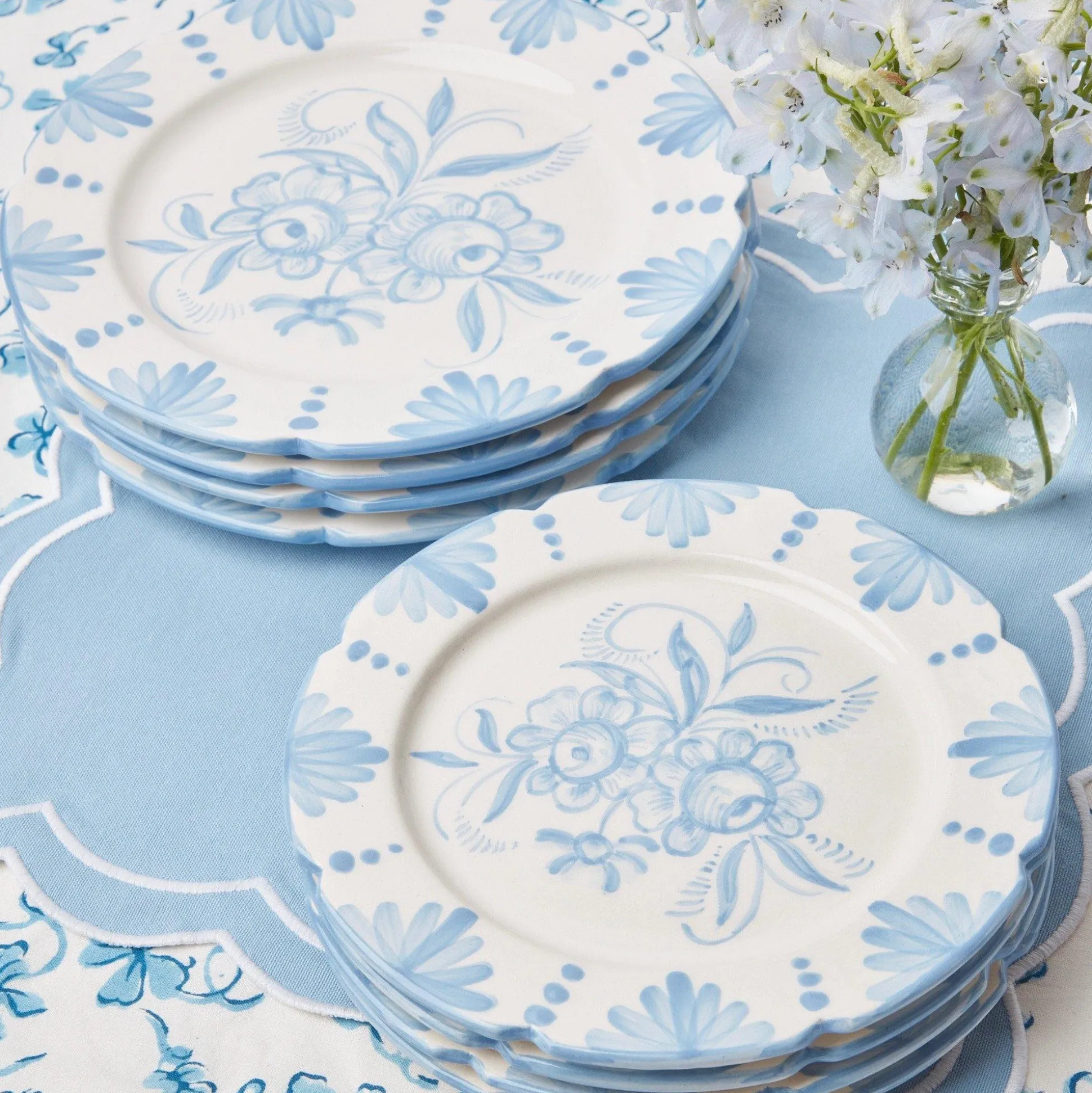 Seville Blue Gardenia Starter Plate