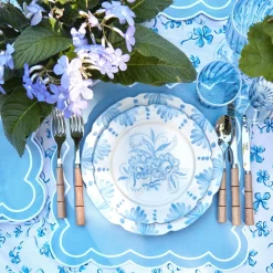 Seville Blue Gardenia Starter Plate (Set Of 4)