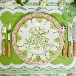 Seville Green Gardenia Dinner Plate