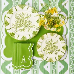 Seville Green Gardenia Dinner Plate