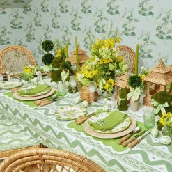 Seville Green Gardenia Starter Plates (Set Of 4)