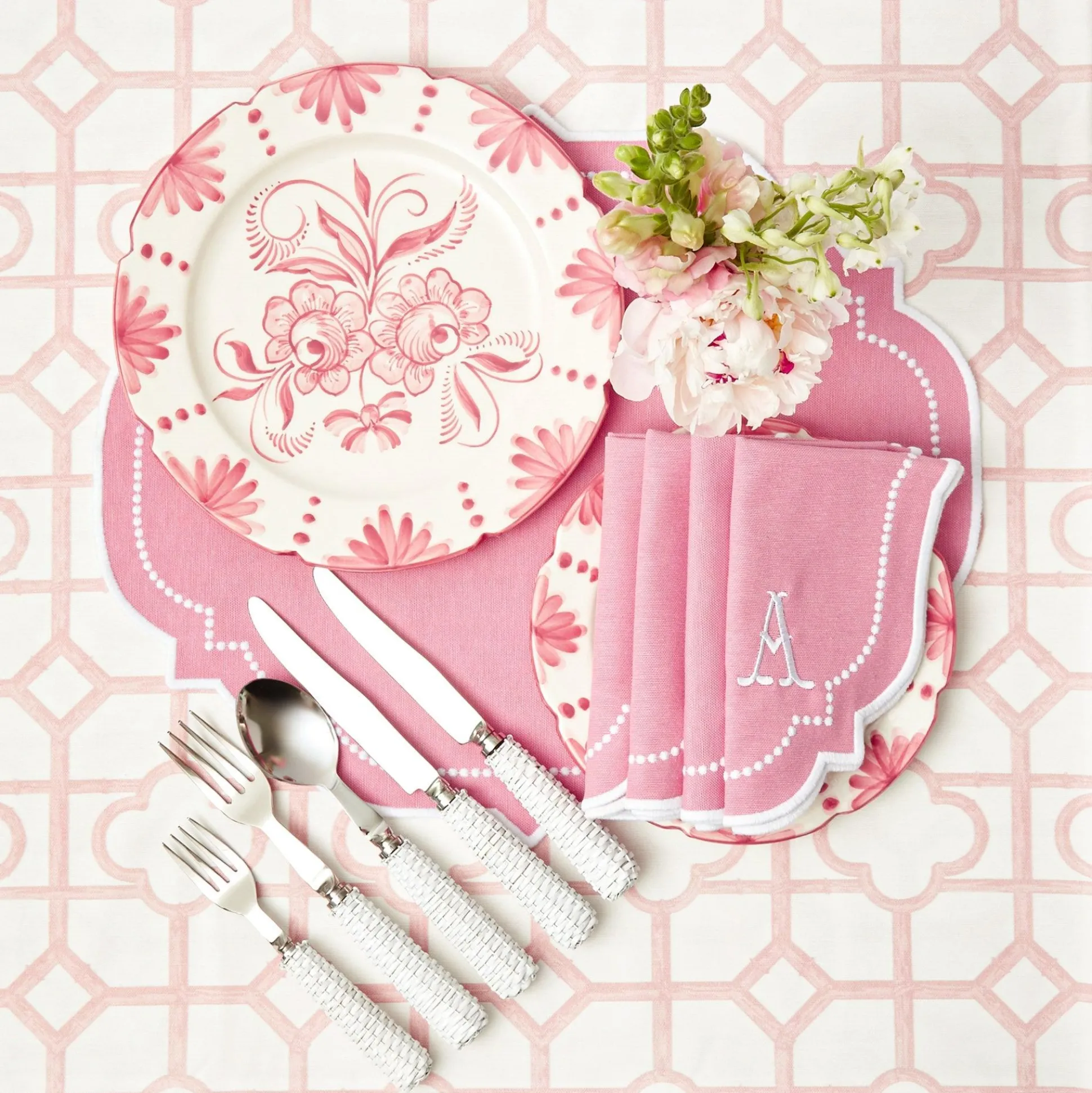 Seville Pink Gardenia Dinner Plate